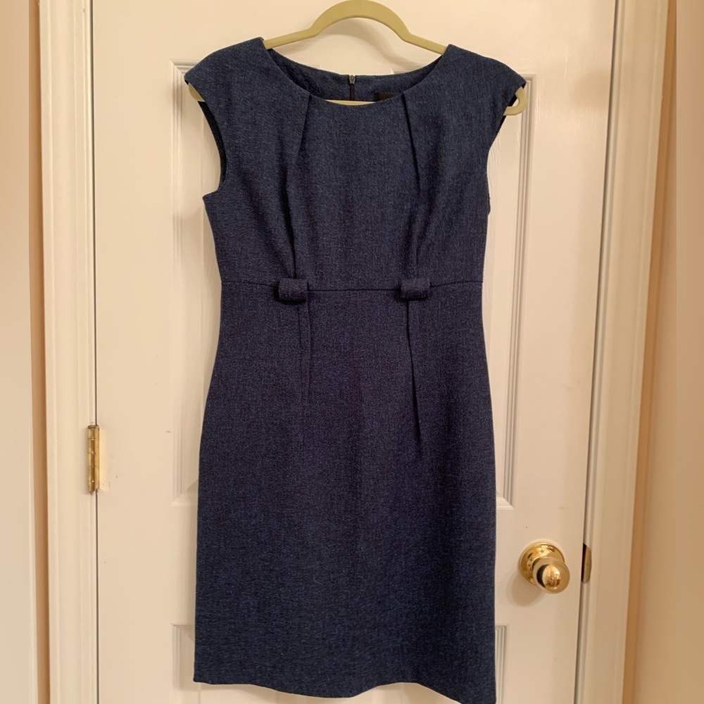 Blue wool work dress size 4P